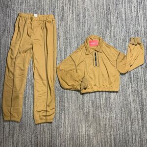 Brand New Patpat Youth 11-12 Years Tracksuit Jacket Pants Brown‎ Outfit Set
